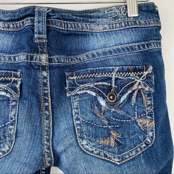 Silver low-rise boot cut jeans, Pioneer